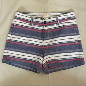 GAP Women’s 4" Khaki Shorts Red White and Blue Size 0